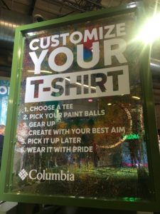 Customization von Columbia Sportswear auf der Bread and Butter