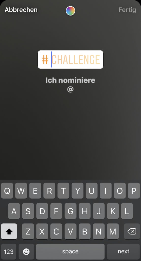 Instagram Challenge Sticker - Screenshot