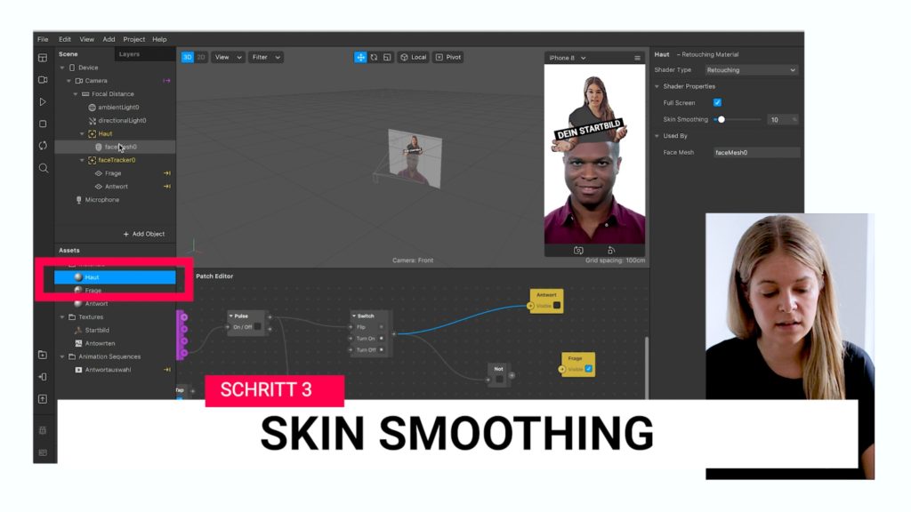 Schritt 3 - Skin Smoothing